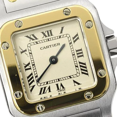 Cartier Santos W20012C4 24mm Yellow gold and Stainless steel White 1