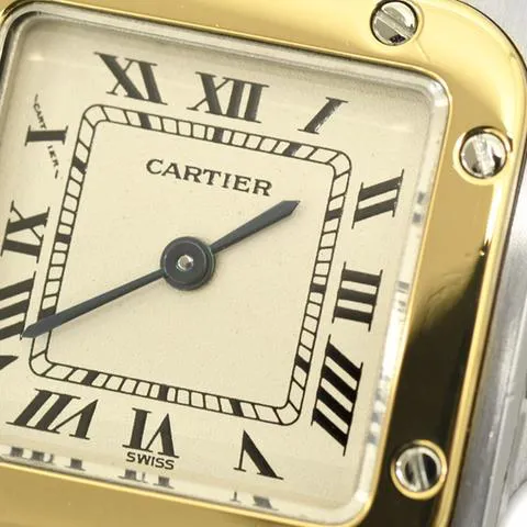 Cartier Santos W20012C4 24mm Yellow gold and Stainless steel White 2