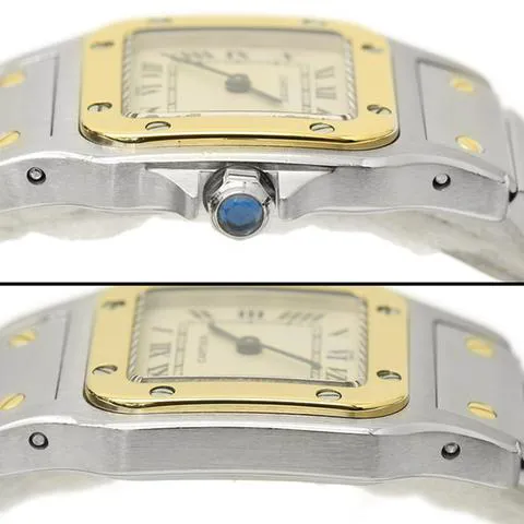 Cartier Santos W20012C4 24mm Yellow gold and Stainless steel White 4