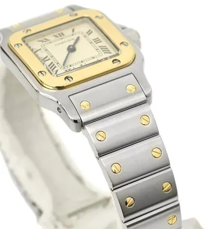 Cartier Santos W20012C4 24mm Yellow gold and Stainless steel White 5