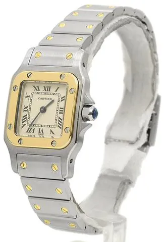 Cartier Santos W20012C4 24mm Yellow gold and Stainless steel White 6