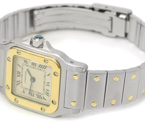 Cartier Santos W20012C4 24mm Yellow gold and Stainless steel White 7