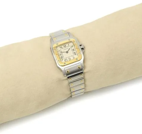 Cartier Santos W20012C4 24mm Yellow gold and Stainless steel White 10