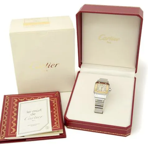 Cartier Santos W20012C4 24mm Yellow gold and Stainless steel White 11