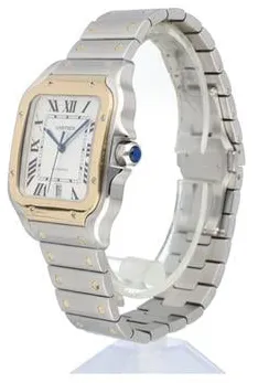 Cartier Santos W2SA0006 Yellow gold Silver 2