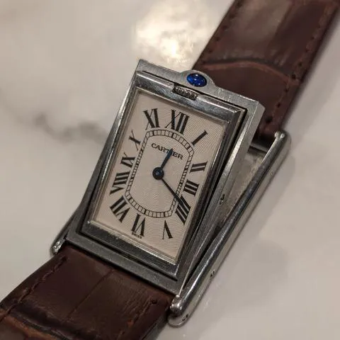 Cartier Tank 2390 25mm Stainless steel White 1