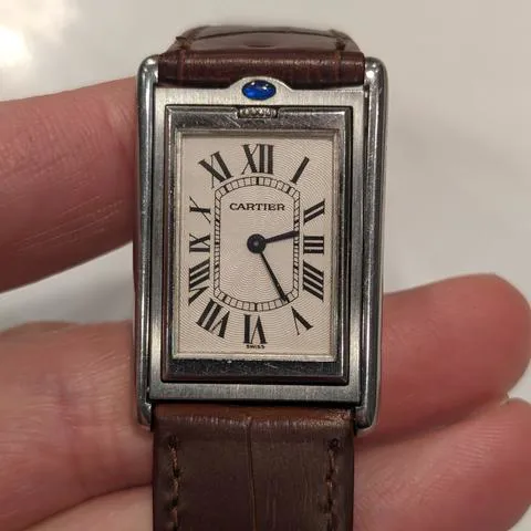 Cartier Tank 2390 25mm Stainless steel White 6