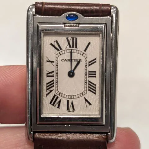 Cartier Tank 2390 25mm Stainless steel White 7