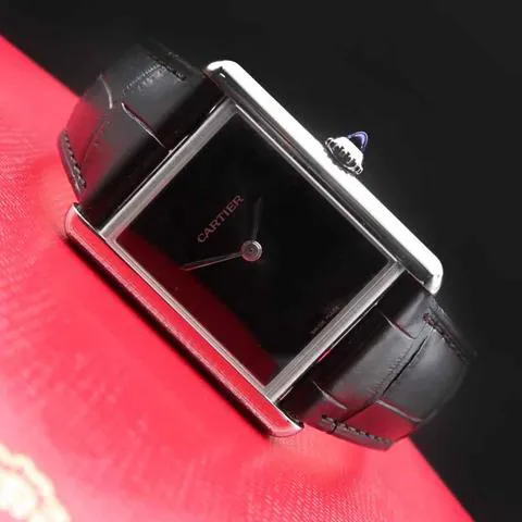 Cartier Tank 4323 25mm Stainless steel Black 2