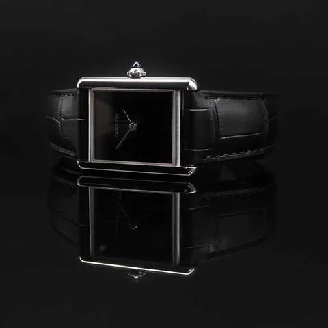 Cartier Tank 4323 25mm Stainless steel Black 4