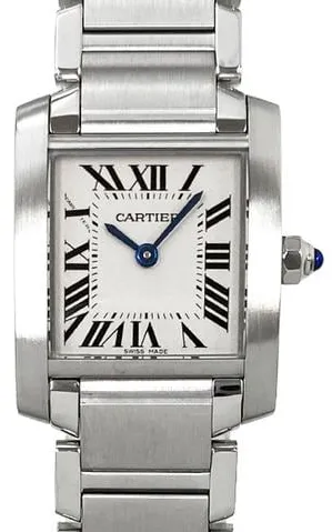 Cartier Tank W51008Q3 25mm Stainless steel White