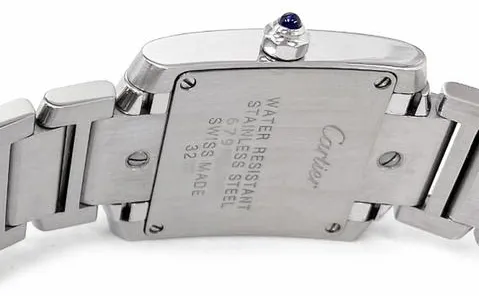 Cartier Tank W51008Q3 25mm Stainless steel White 1