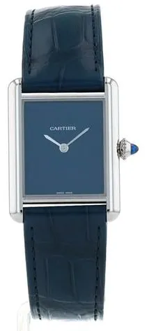 Cartier Tank WSTA0055 6mm Stainless steel Blue