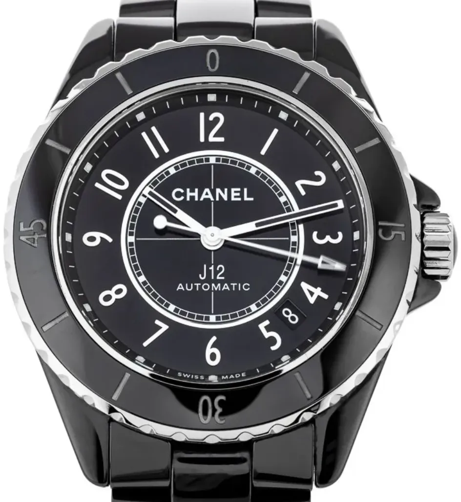 Chanel J12 H5697 38mm Black ceramic Black