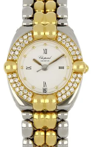 Chopard Gstaad 8112 24mm Yellow gold and Stainless steel White