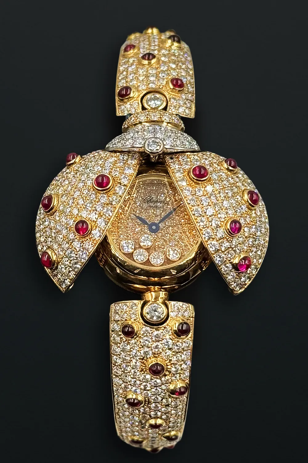 Chopard Happy Diamonds La Coccinelle 20/2629-21 nullmm Yellow gold, diamond and ruby-set Diamond