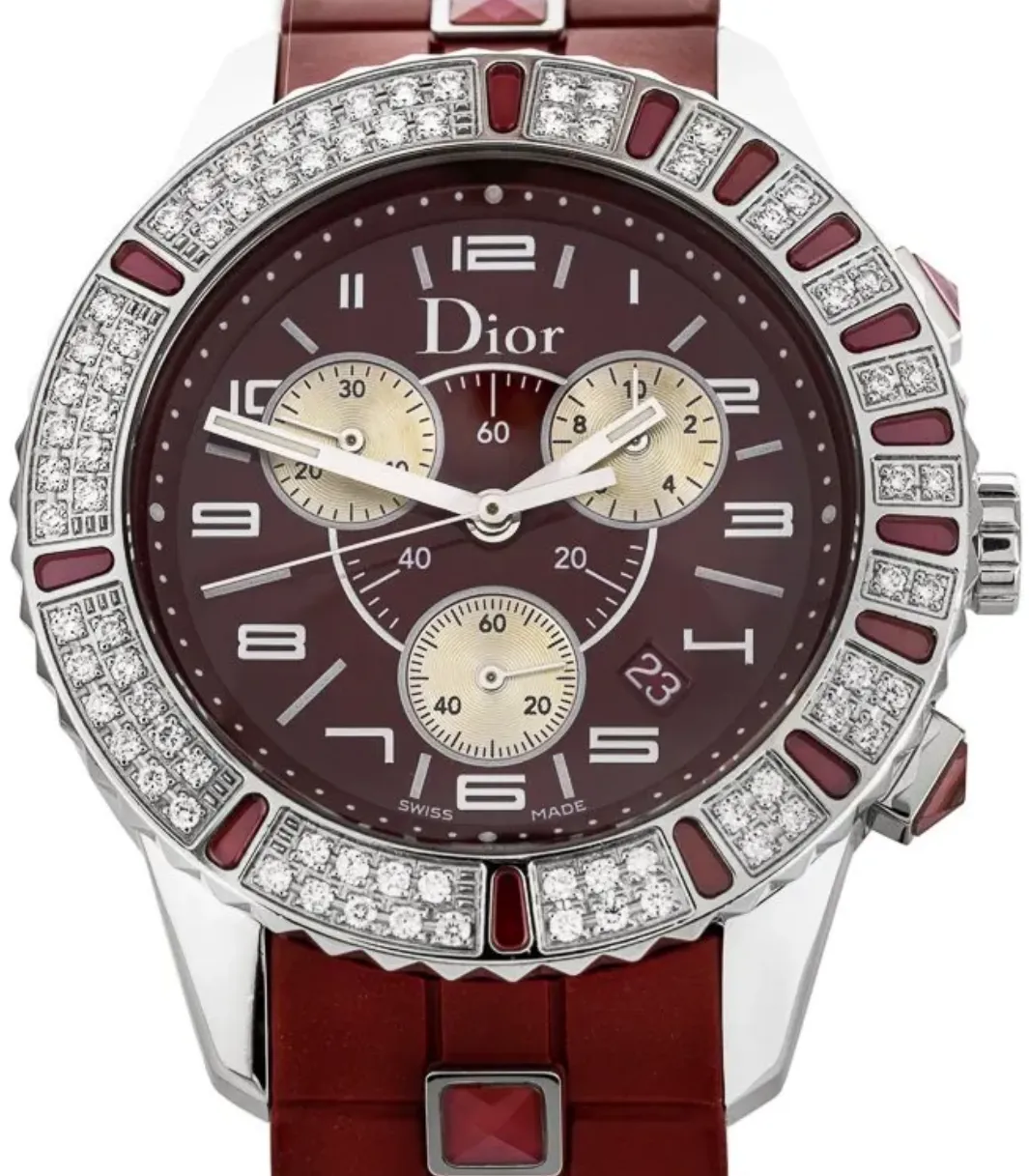 Dior Christal CD11431BR001 Stainless steel Red