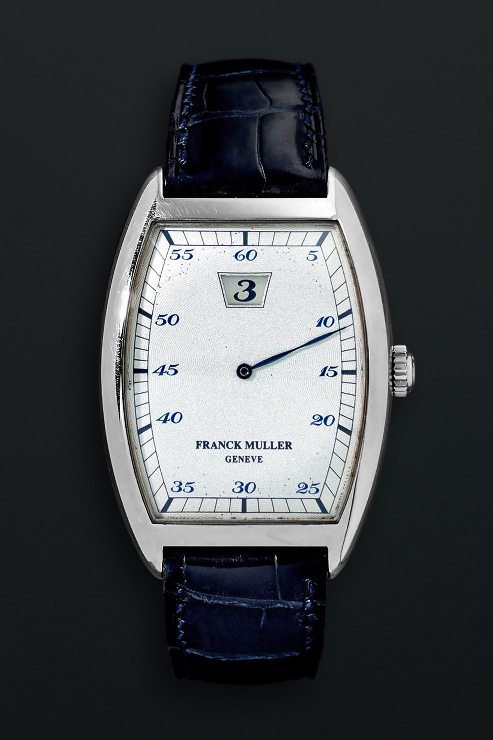 Franck Muller Jump Hour 2852 HS White gold Silver 1996 Franck Muller Jump Hour 2852 HS White gold Silver 1996