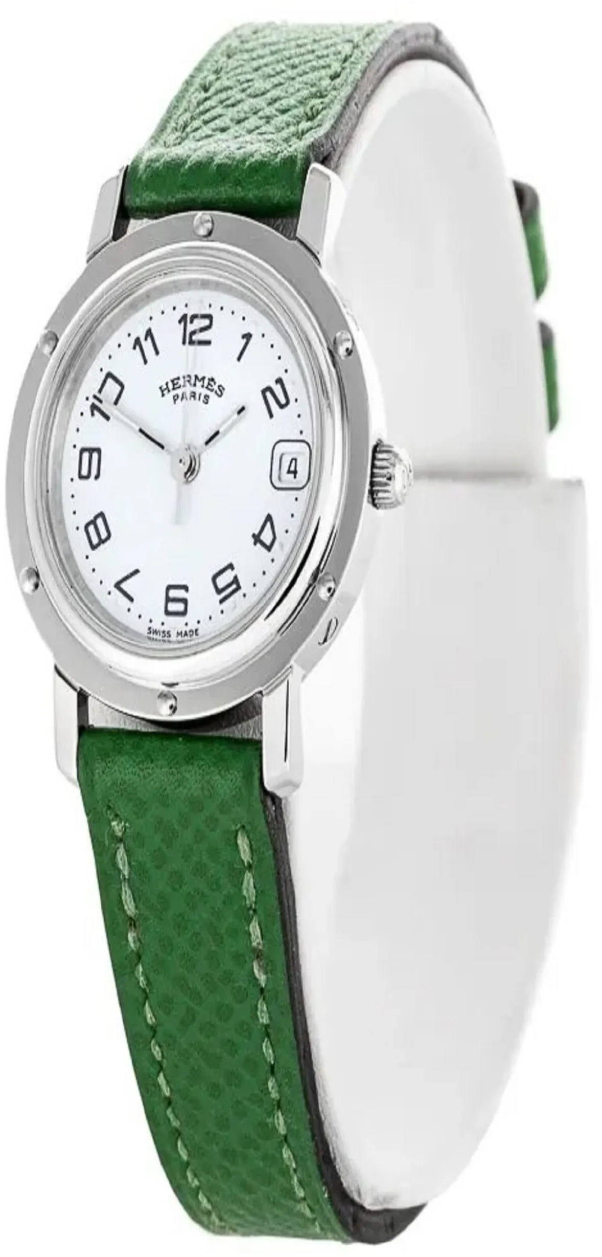 Hermès Clipper CL4.210 23mm Stainless steel White 1