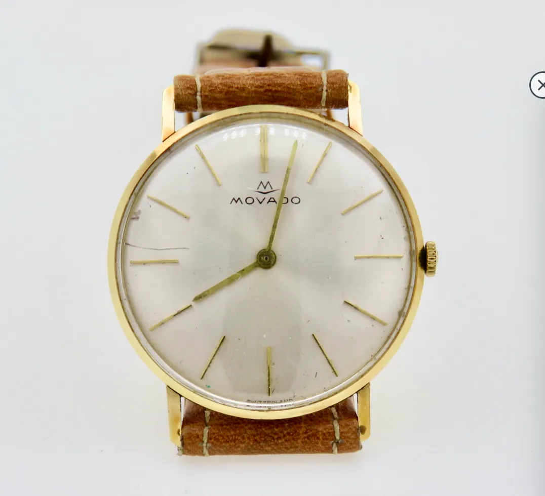 Movado Classic MV1 33mm Yellow gold Cream