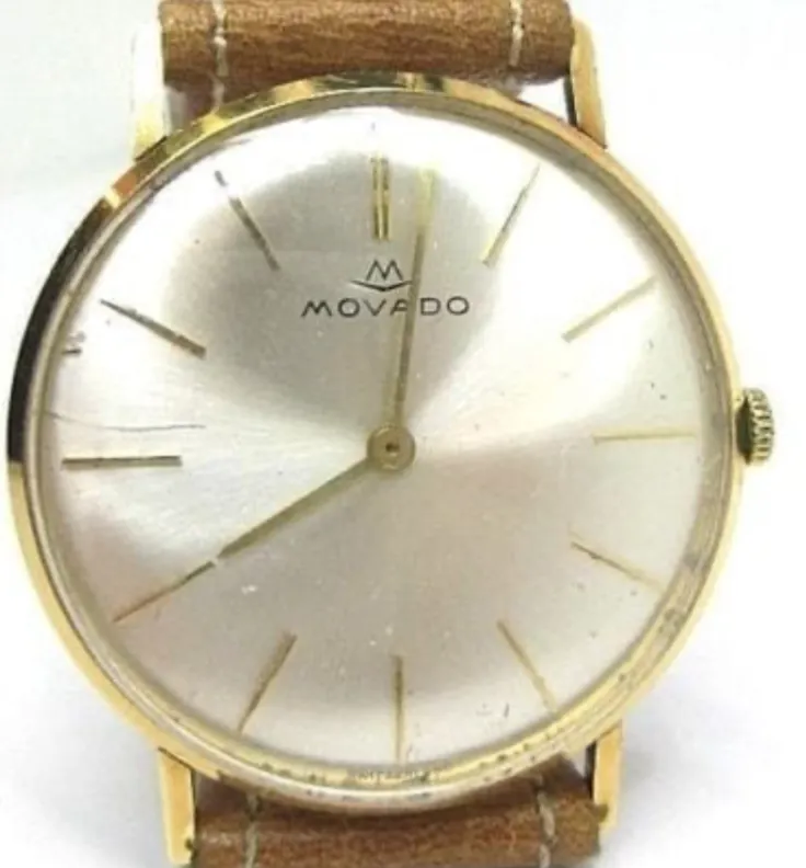 Movado Classic MV1 33mm Yellow gold Cream 5