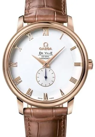 Omega De Ville 4614.30.02 39mm Rose gold Silver