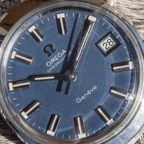 Omega Genève 146.009/146.010 38.5mm Stainless steel Blue 1