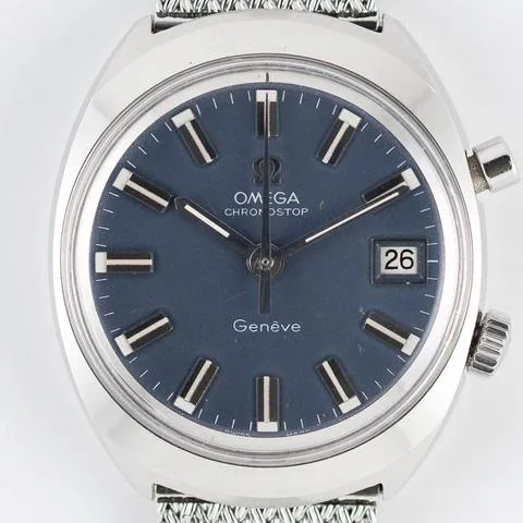 Omega Genève 146.009/146.010 38.5mm Stainless steel Blue 9