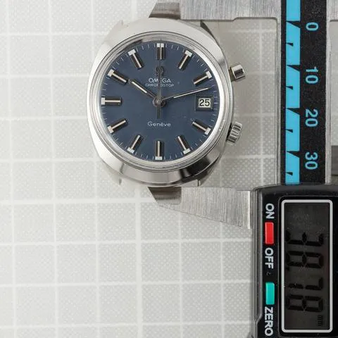 Omega Genève 146.009/146.010 38.5mm Stainless steel Blue 11