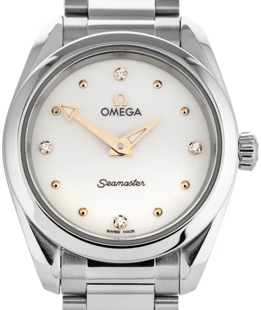 Omega Aqua Terra 220.10.28.60.54.001 28mm Stainless steel White