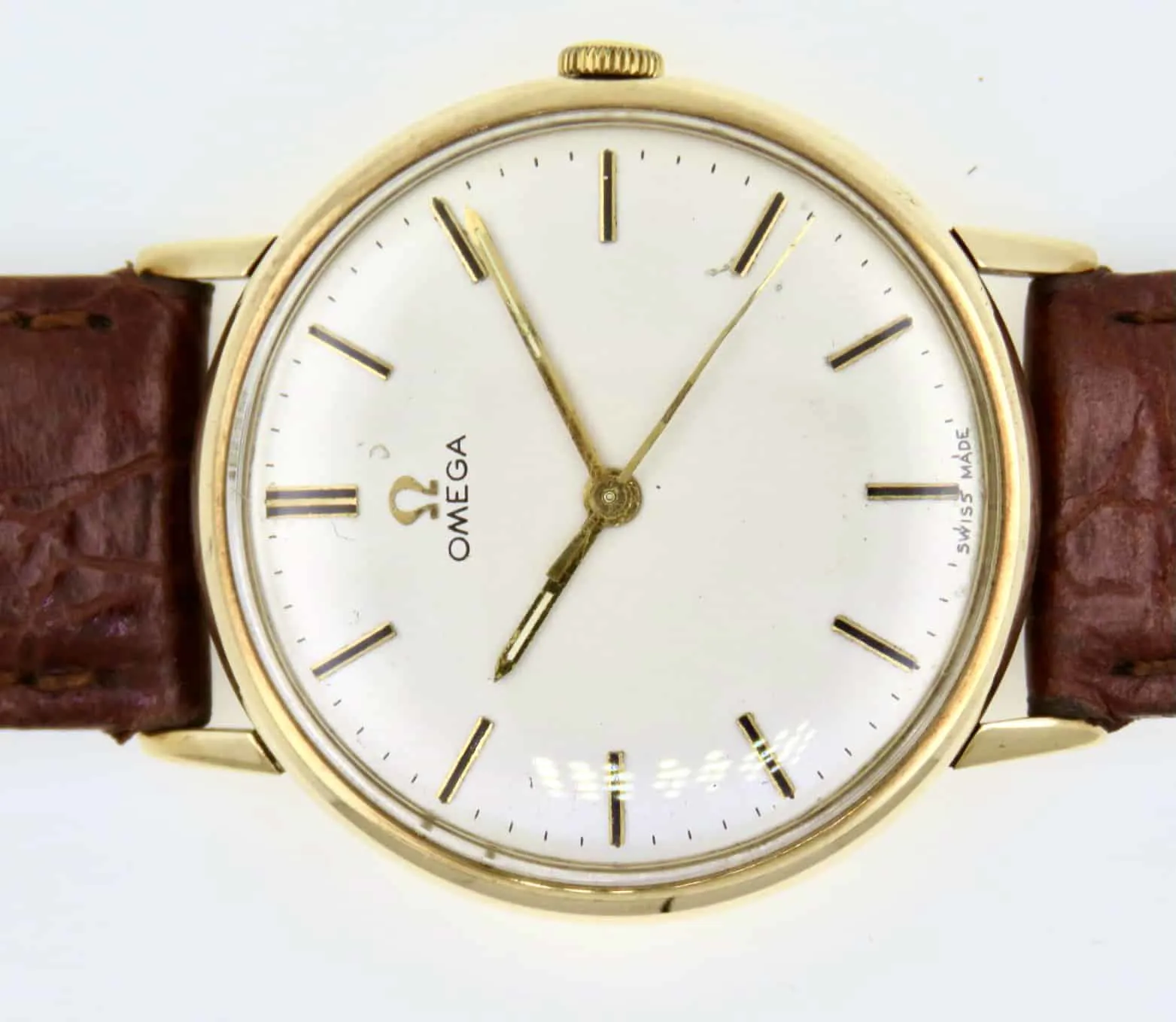 Omega W2 33.5mm Yellow gold Cream 5