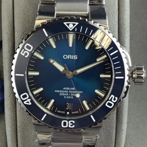 Oris Aquis 01 400 7763 4135-07 8 24 09PEB 43.5mm Stainless steel Blue