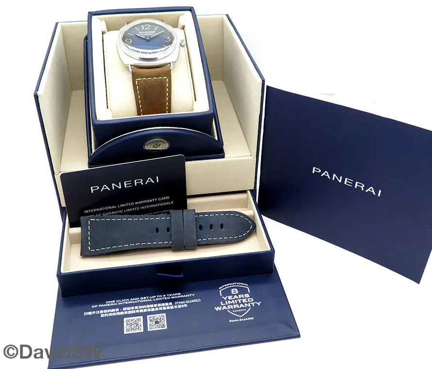 Panerai Radiomir PAM 01335 45mm Stainless steel Blue 1