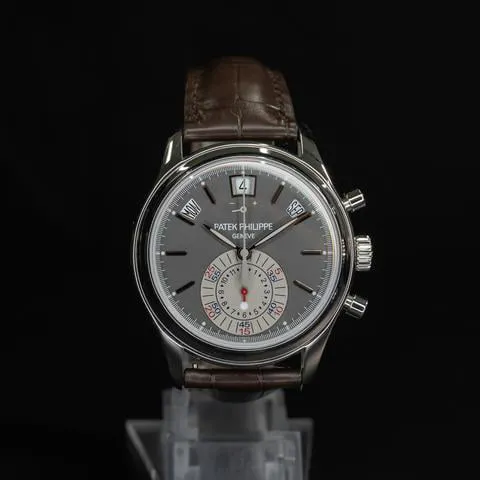 Patek Philippe Annual Calendar Chronograph 5960P-001 40.5mm Platinum Gray