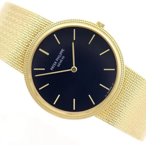 Patek Philippe Calatrava 3744/1 33mm Yellow gold Blue