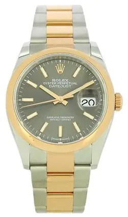 Rolex Datejust 36 126201 36mm Yellow gold and Stainless steel Gray