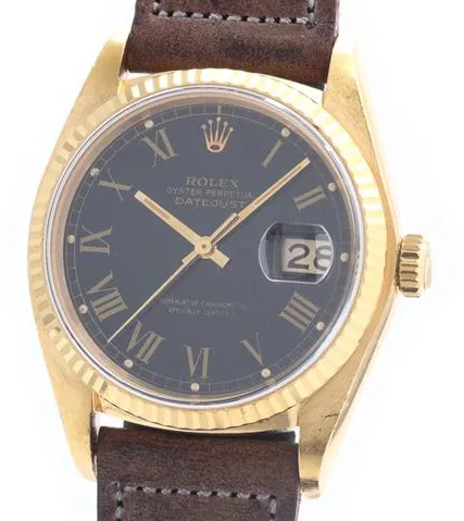 Rolex Datejust 36 16018 Yellow gold Black