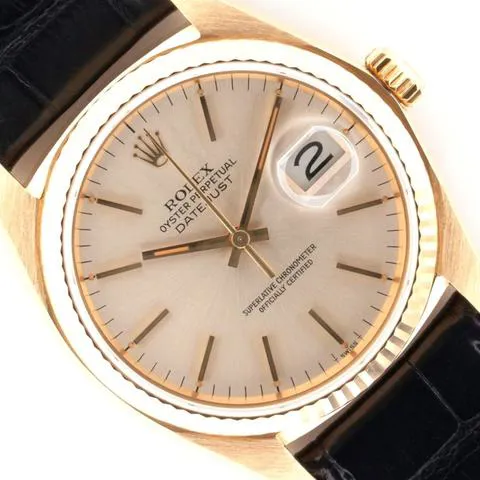 Rolex Datejust 36 16018 36mm Yellow gold Silver