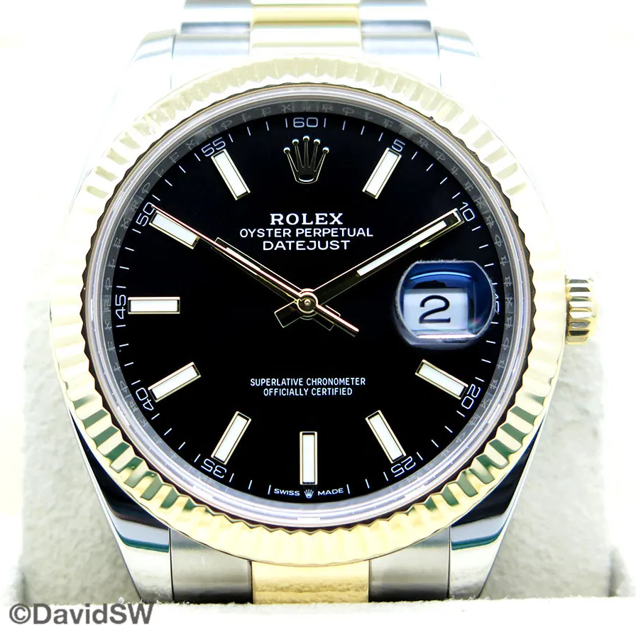 Rolex Datejust 41 126333 41mm 18K/SS Black 2