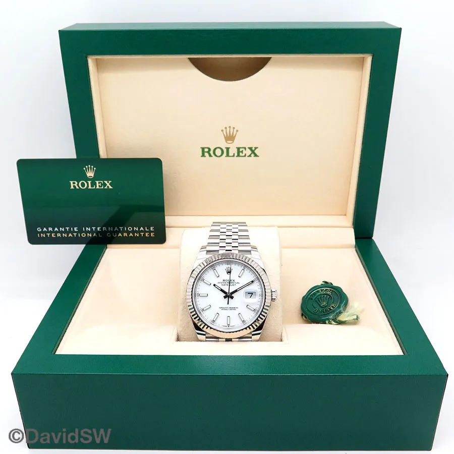 Rolex Datejust 41 126334 41mm 18K/SS White 1