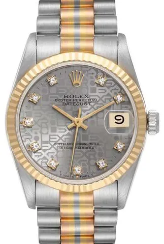 Rolex Datejust 68279 31mm White gold Silver