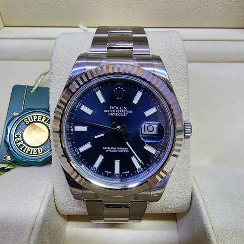 Rolex Datejust II 116334 41mm Stainless steel Blue