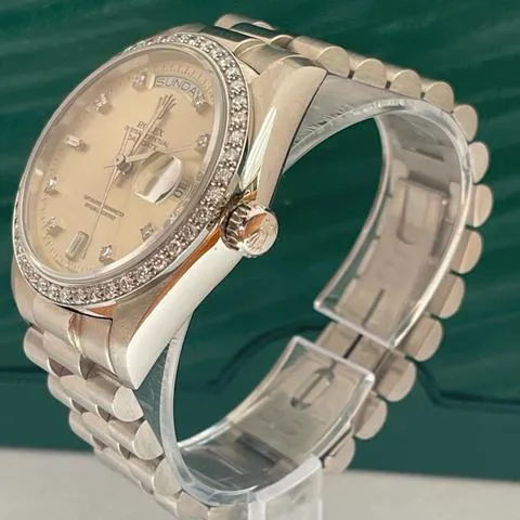 Rolex Day-Date 36 18049 36mm White gold Silver 1