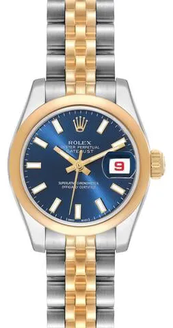 Rolex Lady-Datejust 179163 26mm Stainless steel Blue