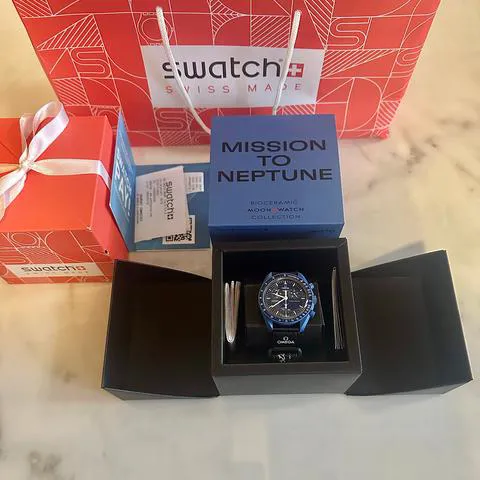 Swatch Moonswatch SO33N100 42mm Ceramic Blue