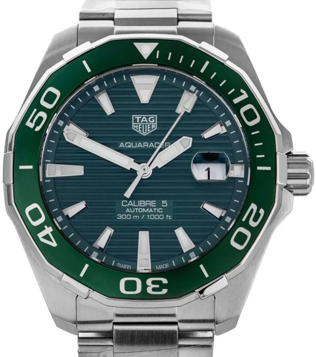 TAG Heuer Aquaracer WAY201S.BA0927 43mm Stainless steel Green