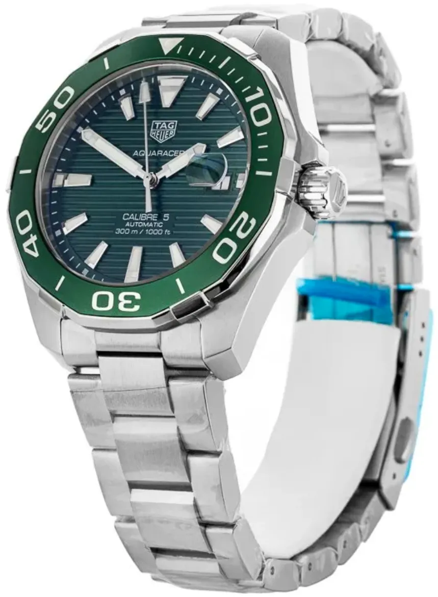 TAG Heuer Aquaracer WAY201S.BA0927 43mm Stainless steel Green 1