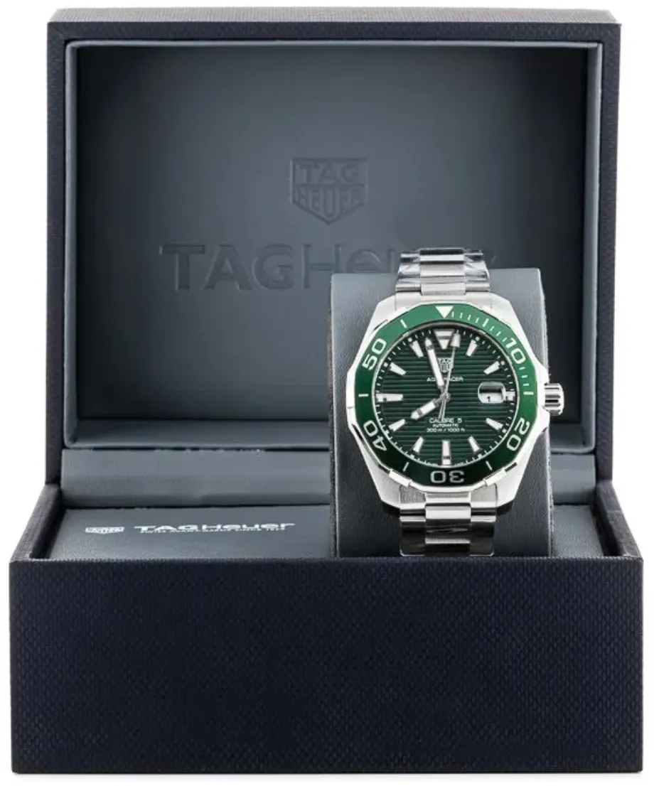 TAG Heuer Aquaracer WAY201S.BA0927 43mm Stainless steel Green 4