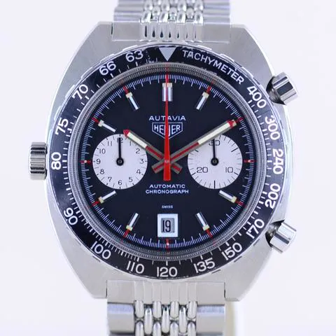 TAG Heuer Autavia 1163V 42mm Stainless steel Black