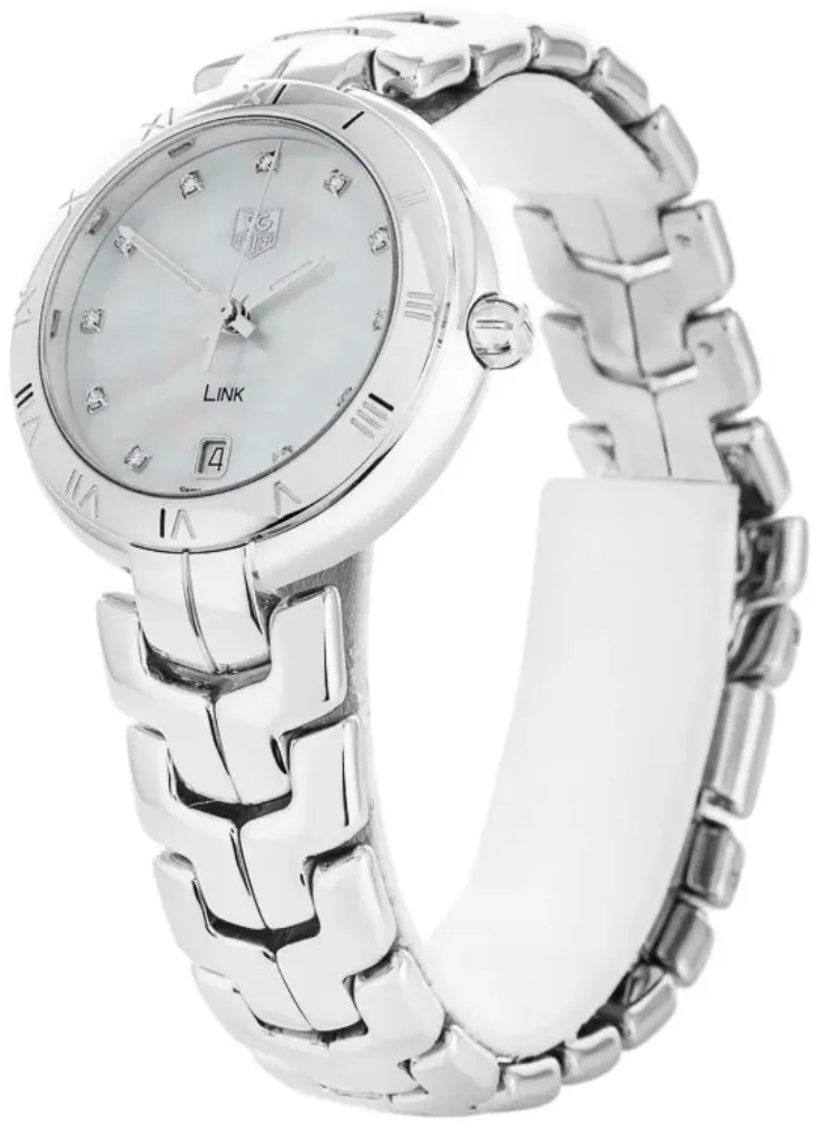 TAG Heuer Link WAT1315.BA0956 34.5mm Stainless steel White Mother Of Pearl Diamond 1